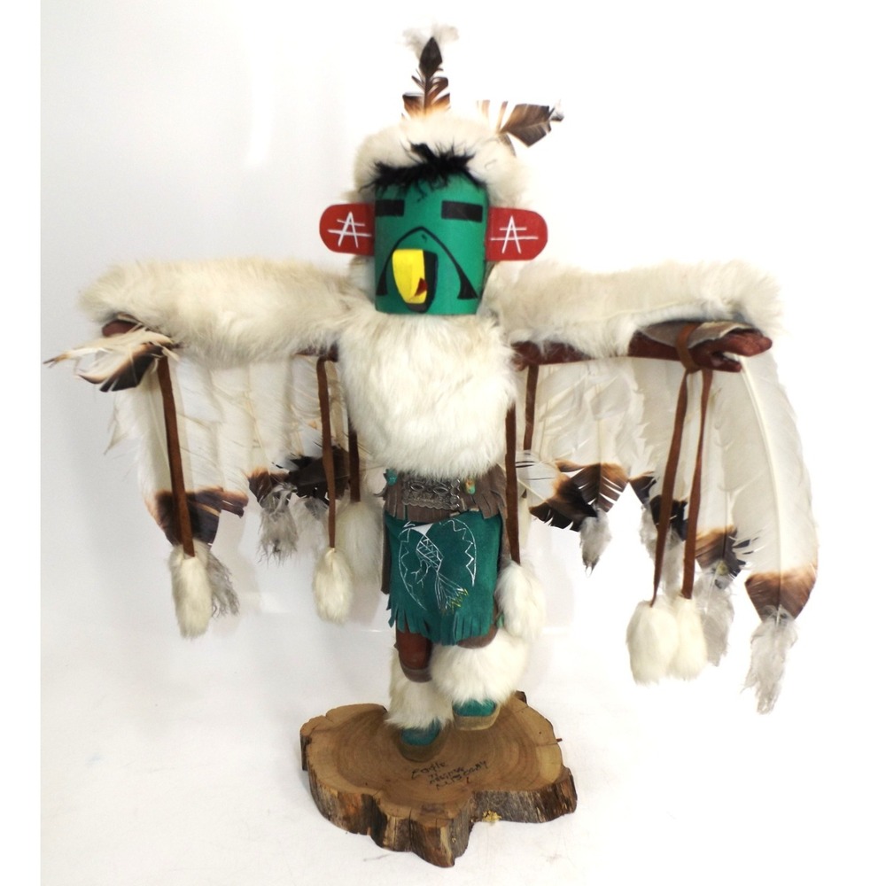 Navajo Native American signed Eagle Dancer Kachina Doll - Large - 22" tall ! - Picture 16 of 16